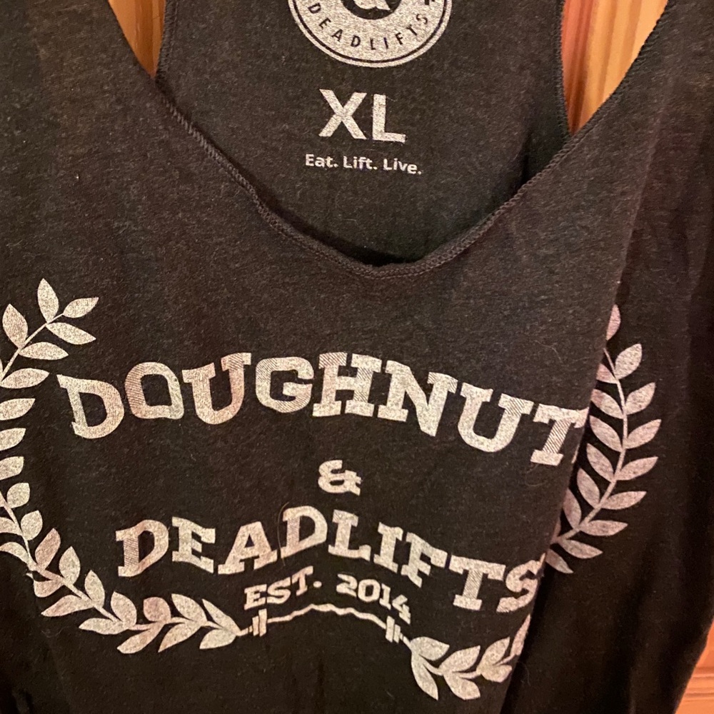 Doughnuts and Deadlifts Racerback tank